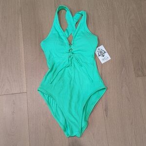 Woman's Lime Green Swimsuit